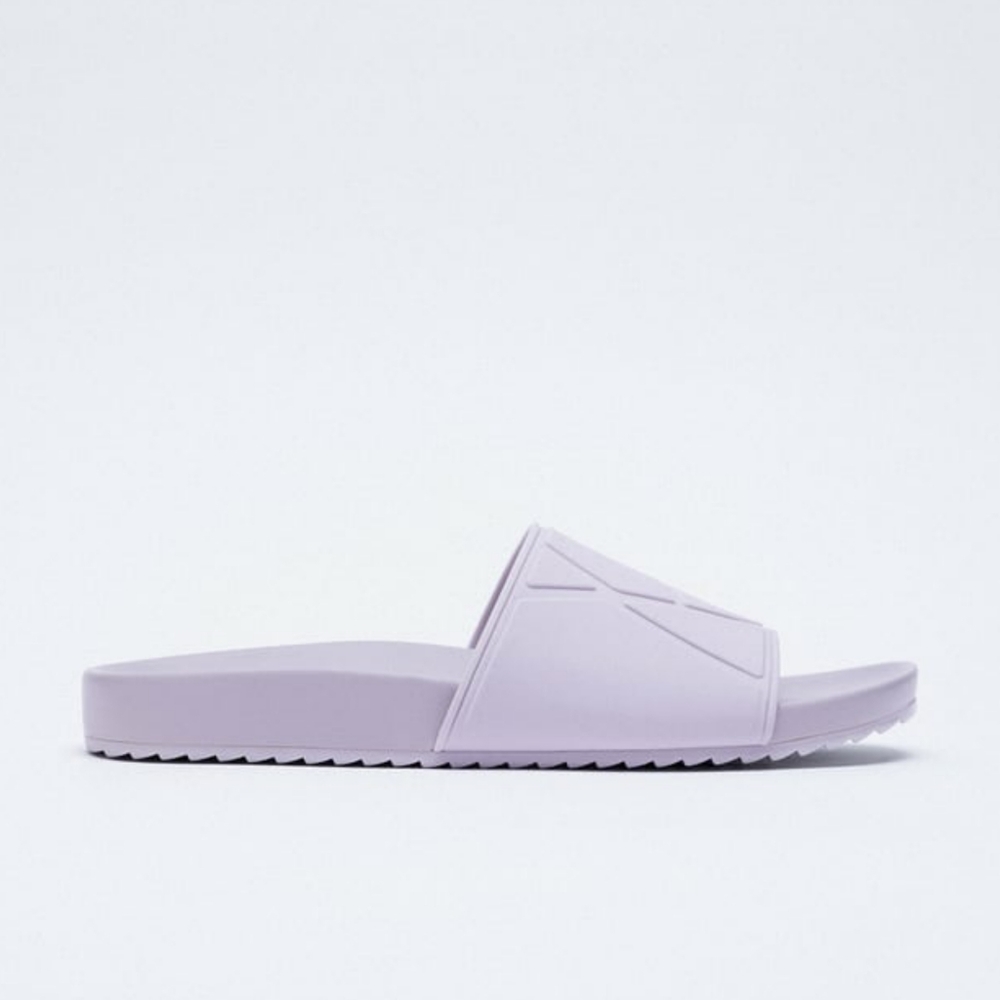NWT ZARA LOW HEEL SANDALS in Mauve - Picture 6 of 6